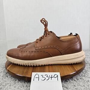 Cole Haan Grand British Tan Casual Daily Wingtip Brogue Oxford Sneaker Mens 11.5